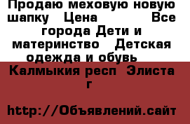 Продаю меховую новую шапку › Цена ­ 1 000 - Все города Дети и материнство » Детская одежда и обувь   . Калмыкия респ.,Элиста г.